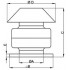 Крышный вентилятор Ванвент ВКВ-К 250К (WG) (1000 m³/h)