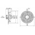 Вентилятор осевой YWF4E-350B-102/34-G на плоской сетке (2300 m³/h)