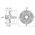 Вентилятор осевой YWF4D-400S-102/47-G вытяжной на сетке (3700 m³/h)